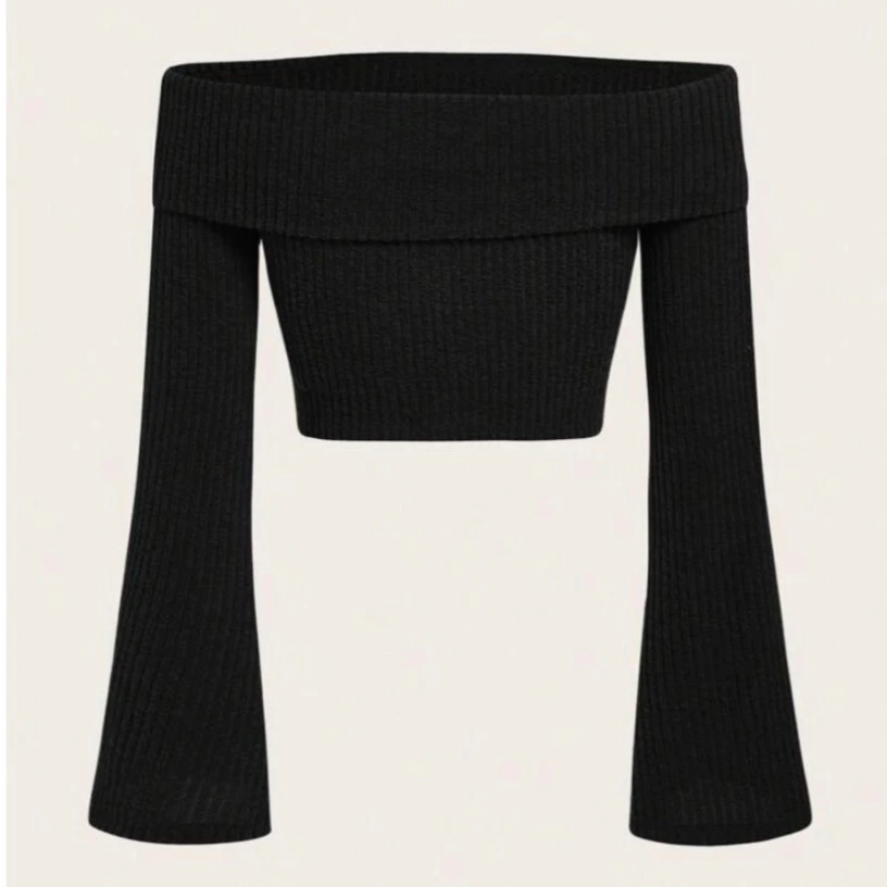 Áo cổ vuông / áo trễ vai chic - Ảnh 2