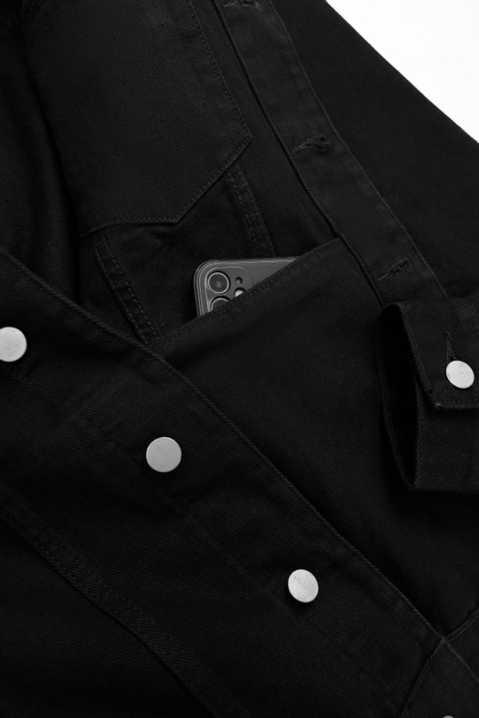 Áo Khoác Jean Nam Trucker Steel Mark Form Regular - Ảnh 7